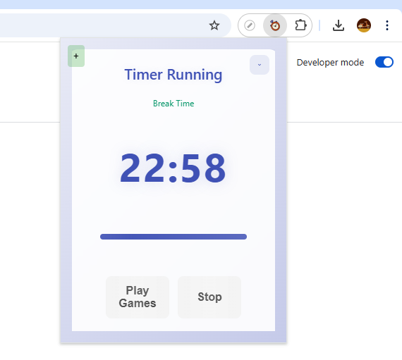 Pomodoro Extension Preview